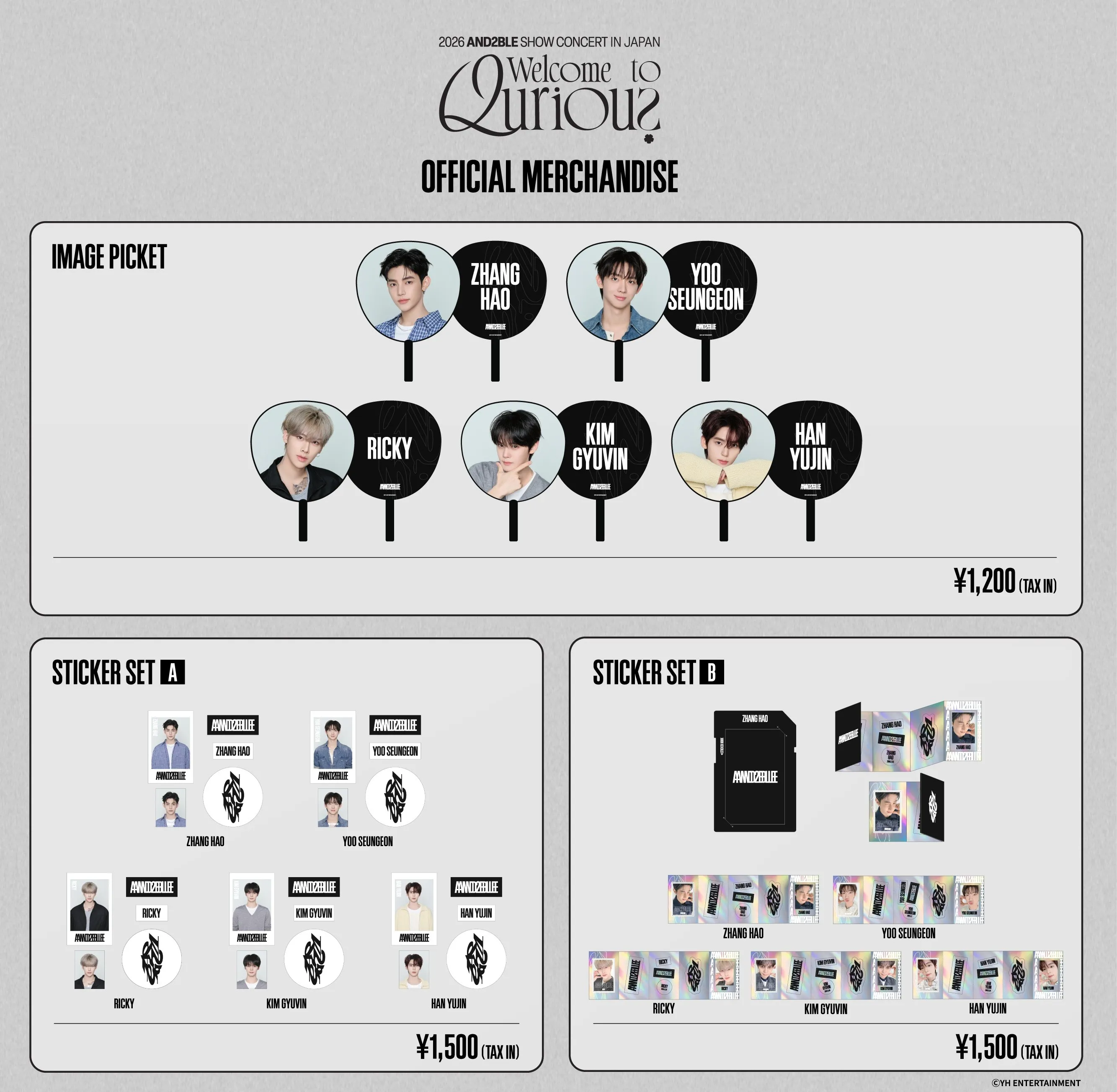 ＜2026 AND2BLE SHOW CONCERT：Welcome to Qurious＞ In Japan 【日本公式グッズ】事後通販のご案内